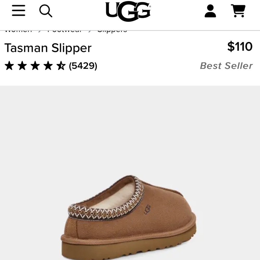 Uggs Tasman Womens Slippers🤎🤎 size 7. Brand new